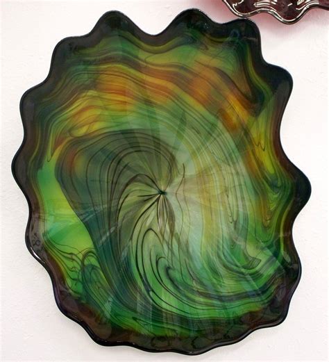 Maybe you would like to learn more about one of these? Beautiful Hand Blown Glass Art Marbled Wall Platter Bowl ...