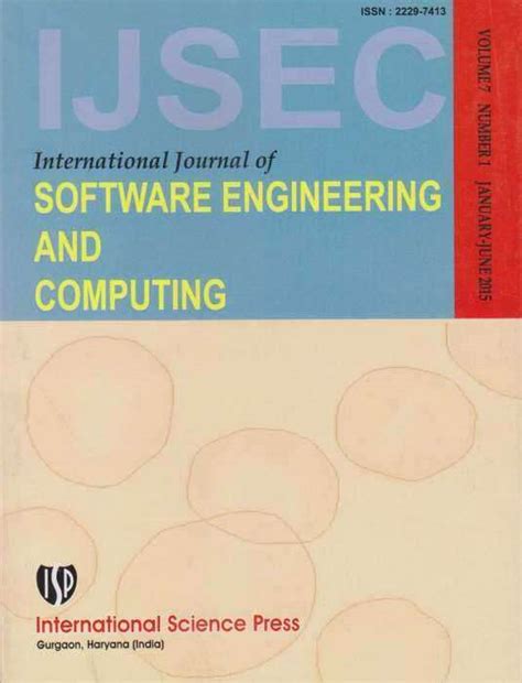 Register now to let computing & control engineering journal know you want to review for them. Buy International Journal of Software Engineering and ...