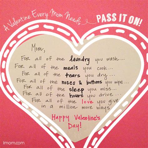A Valentine for Moms - iMom