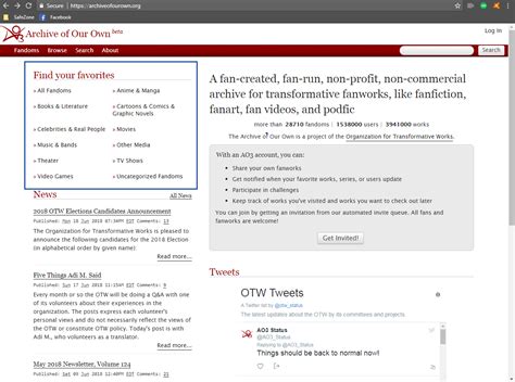 As this release has brought the subject back into the spotlight, we wanted to take this opportunity to share the current state of official ao3 app development. How to use archive of our own? | Novel Updates Forum