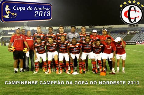 Campeão da copa do nordeste em 2013, o campinense terá como adversário o santa cruz, que neste domingo eliminou o bahia na arena fonte nova. 100% BJ : Campinense Campeão da Copa do Nordeste 2013