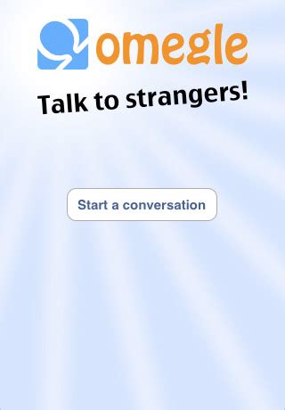 Chat with random girls and boys online, anywhere in the. Talk to Strangers on your iPhone and iPad with Omegle Chat ...