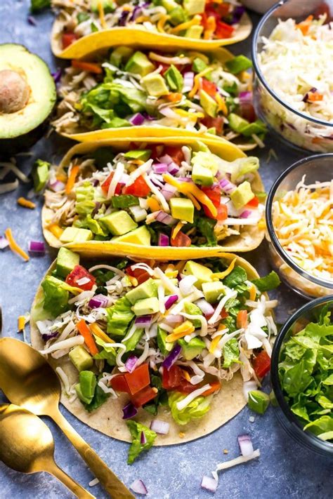 Add 2 1/2 pounds boneless, skinless chicken breasts, turn to coat in the salsa, then arrange in an even layer. Instant Pot Cilantro Lime Pulled Chicken Tacos - The Girl ...