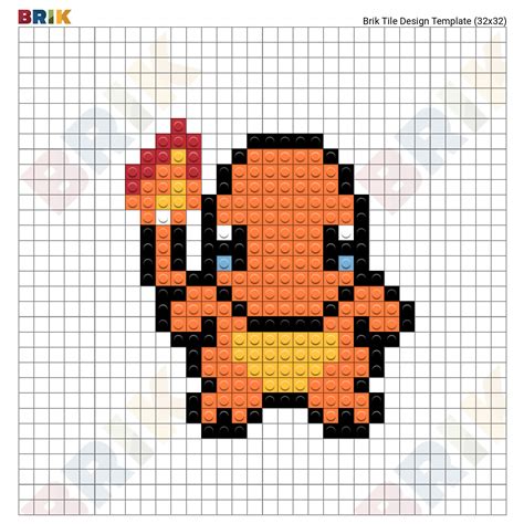 42 meilleures images du tableau hama pokemon perler beads. Pixel Art Pokemon Flamiaou Facile