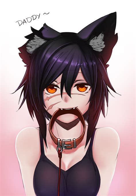 Cute neko girl with black hair and hoodie nekogirl neko. Laska | Catgirl / Neko | Know Your Meme