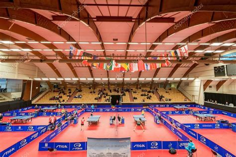 Get the blank tennis court diagram if. Table tennis tournament SOC in the arena Eriksdalshallen ...