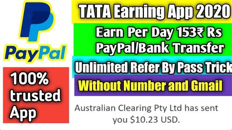 There are no transaction fees or waiting times between transferring you funds between bank accounts. Paypal Earning App 2020 | Withdraw Paytm/Bank Transfer ...