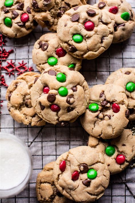 If these cookies don't convince santa to make a stop at your house, nothing will. Christmas Chocolate Chip Cookies | Recipe | Christmas ...