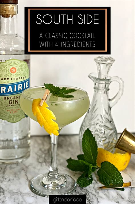 Pour in 2 oz of white rum. South Side Cocktail| A Sophisticated Mint Cocktail with 4 ...