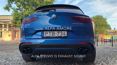 If someone is against posting there videos, please let me know so we. Alfa Romeo Stelvio Quadrifoglio exhaust sound - YouTube