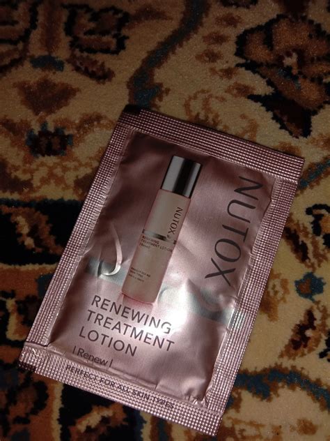 This lusciously rich milk is formulated with lumines to melt away pore impurities while enriching your more more less. Nutox Renewing Treatment Lotion reviews