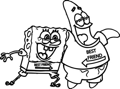 Free printable spongebob coloring pages. nice Sponge Sunger Bob Patrick Best Friends Coloring Page ...