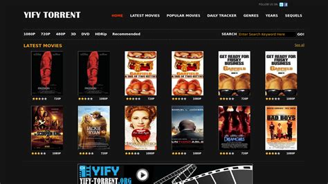 Nov 22, 2018 · this is our special torrent websites list article which we will be updating on regular basis and keep on adding new torrent websites to download free movies. YIFY Torrent