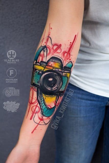 Ben stuart february 21, 2013 at 2:48 pm. Watercolor Tattoos in 2020 | Camera tattoos, Tattoos, Hand ...