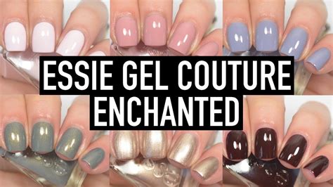Essie's latest nail polish collection was made for practicing your princess wave. Essie Gel Couture - Enchanted | Swatch & Review - YouTube