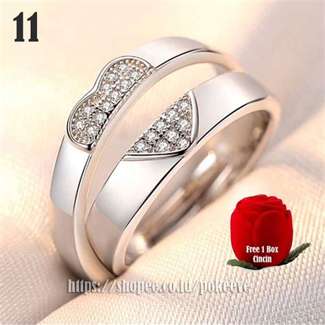 Idr 17.088.000 descriptions & detail. Cincin Couple Perak Pria/Wanita Pasangan/Nikah/Tunangan ...