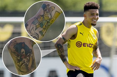 Related to jadon sancho tattoo. Man Utd transfer target Jadon Sancho shows off new ...