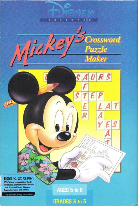 Make crossword puzzles using our interactive editor! Mickey's Crossword Puzzle Maker | Mickey and Friends Wiki ...