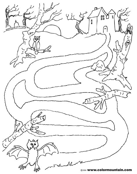 Feel free to use any of these coloring pages you feel is appropriate for your lesson plans.*. maze-bat-1-coloring-page.jpg (1800×2294) | Color, Coloring ...