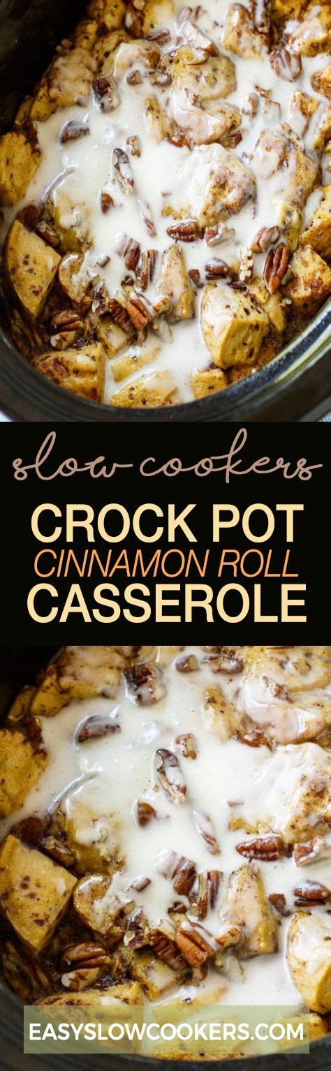 Weight watchers crock pot breakfast casserolejust plum crazy. Crock Pot Cinnamon Roll Casserole - Slow cookers Recipes | Crock pot desserts, Recipes, Crockpot ...