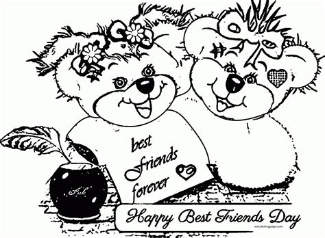 We have compiled for you a large collection of images with different animals. Friendship Day Coloring Pages - Coloring Home