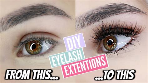 Do your own eyelash extensions at home. DIY: PERMANENT EYELASH EXTENSIONS AT HOME! | Permanent eyelash extensions, Permanent eyelashes ...