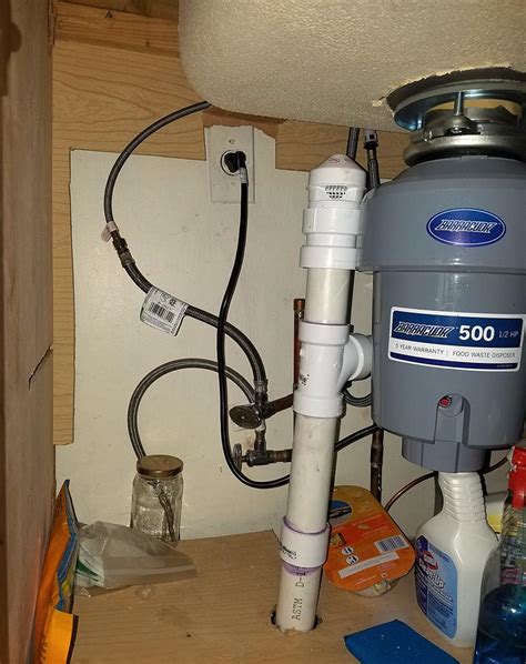 Water supply line for the dishwasher. Under Sink Plumbing Diagram / hookup of kitchen sink with ...