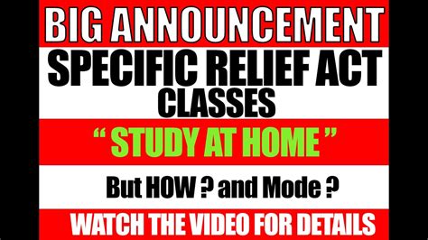 With a very simple and attractive design and user interface, you can explore all the parts, chapters, articles. Specific Relief Act Course | Introductory Price - YouTube