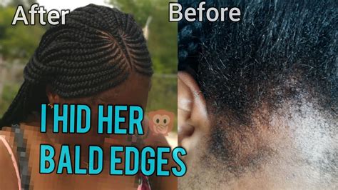 Another way to hide bald patches near the crown is to throw the hair up into a ponytail or bun. HOW TO REFRESH TRIBAL BRAID AND HIDE BALD SPOTS - YouTube