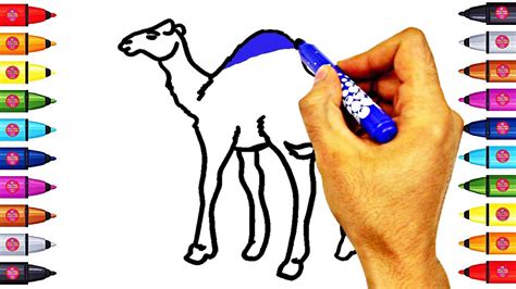 Camel desert drawing, camel silhouette, mammal, animals, man silhouette png. How to Draw a Camel Animal Coloring Pages, Drawing and ...