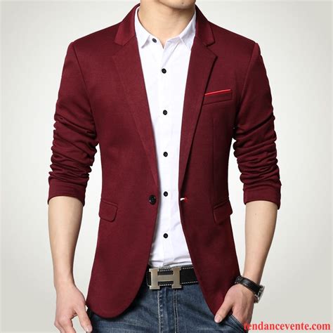 Blazer homme plus de velours slim petit costume l'automne rouge. Blazer Kaki Homme Taillissime Pardessus Graisse Homme ...