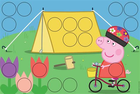 Animated series starring peppa and her adorable family of pigs. Peppa Pig Colorino - image 5 - Click to Zoom | Kleuren, Kleuterklas, Patronen