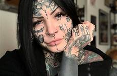 face tattoo tattoos women girls tattooed facial faces instagram girl people hot diamond tats why do tattoed tatts body choose