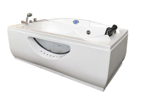 Water jets recycle the water in the tub. WHIRLPOOL BATH TUB CHROMOTHERAPY Paris HOTTUB 170 x 90cm ...