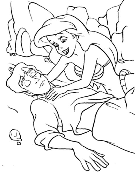 Disney princess ariel coloring pages getcoloringpages. The Little Mermaid Coloring Pages Ariel And Eric ...