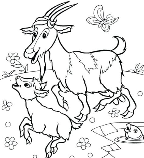 Various artists have contributed to these pages. Boer Goat Coloring Pages at GetColorings.com | Free ...