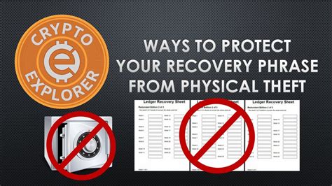 Following the latest bitcoin price drop under $ 5,000 and the rapid decline in trading volumes after a consolidation of several months, investors around the world are asking this question. Protect Your Bitcoin Recovery Phrase from Physical Theft ...