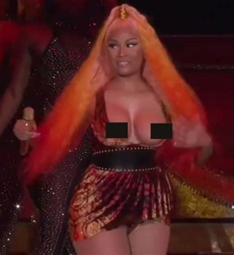 Nicki minaj is starting to make nip slips her signature. Nicki Minaj suffers a major wardrobe malfunction as her ...