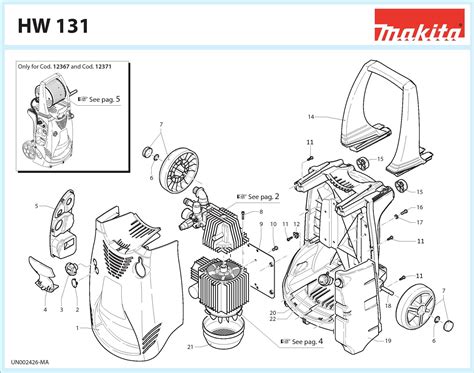 Patio furniture · power tools & hand tools · home furniture & gadgets Spares for Makita Hw131 Domestic Pressure Washer Spare ...