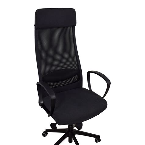 Comfortable desk chairs mean you can spend more time concentrating on work, rather than a pain in your back. 68% OFF - IKEA IKEA Black Office Chair / Chairs