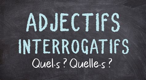 Adjectifs interrogatifs : Quel(s) / Quelle(s) | France Podcasts