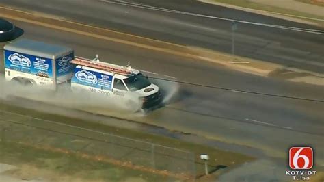 Homeowners insurance does not cover autos or auto accidents. Broken Pipes Cover Tulsa Street With Water