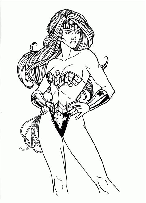 Thor , wonder woman , x. Wonderwoman Coloring Page - Coloring Home