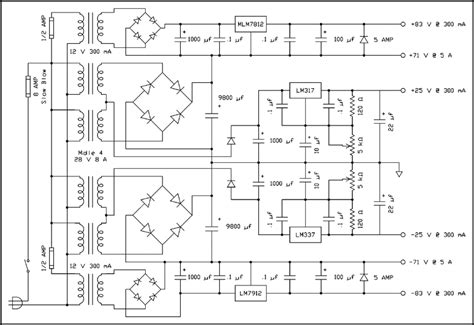 5.6 ohms, 10 watts ri: 200 Watts Power Amplifier Circuit Diagram