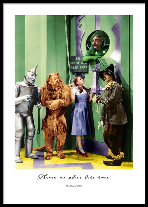 More than 40 years later the wizard of oz was one of the first films i watched as a toddler in rio de janeiro, on my. THERE'S NO PLACE LIKE HOME THE WIZARD OF OZ POSTER ...