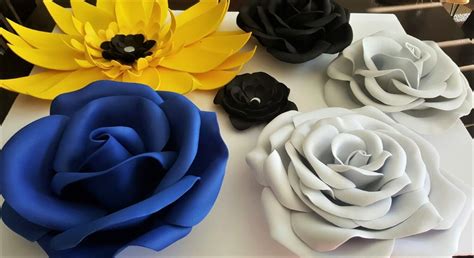 Satin ribbon flowers _ satin ribbon crafts _ flower making _. Giant Foam Flowers Roses by angelaalec on Etsy | Foam ...