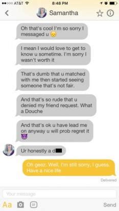 How much time during the day do you spend on your phone? Girl gets rejected on dating app -- and goes completely insane