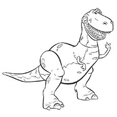 For boys and girls, kids and adults, teenagers and toddlers, preschoolers and older kids at school. Toy Story Rex Coloring Pages at GetDrawings | Free download