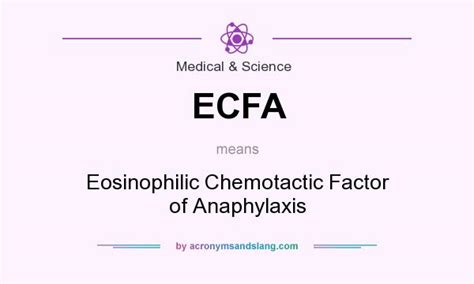 Anaphylaxis can present in a wide variety of ways, making early diagnosis sometimes difficult. ECFA - Eosinophilic Chemotactic Factor of Anaphylaxis in ...