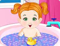 Baby bathing time to sleep. Bathing Games for Girls - Girl Games